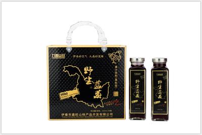 九鑫山珍6瓶装420毫升野生蓝莓果汁饮料礼盒